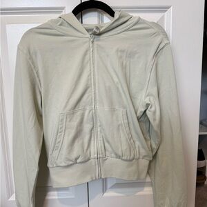 SKIMS Cotton Jersey Zip-Up Hoodie